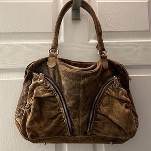 Elezar Suede Shoulder Bag